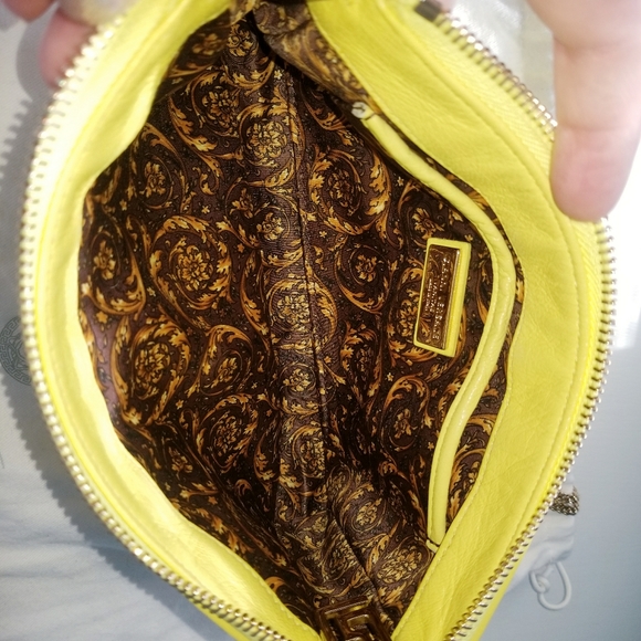 Versace Yellow Quilted Shoulder Bag - Picture 8 of 11